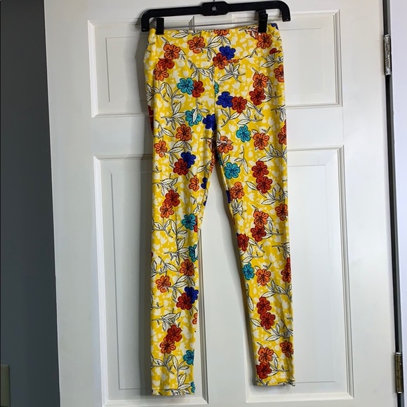 Lularoe Yellow Leggings Os Nwot 